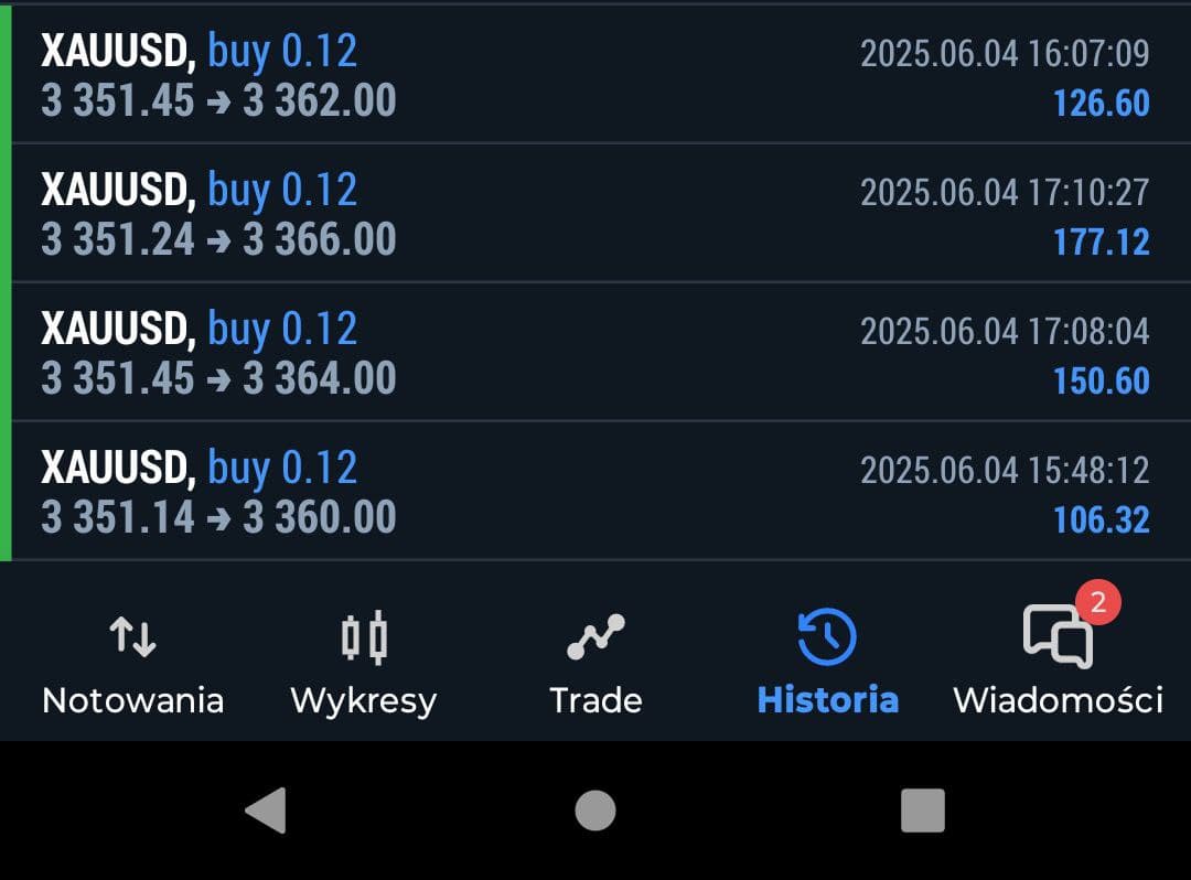 Wynik tradingowy - czerwiec 2025