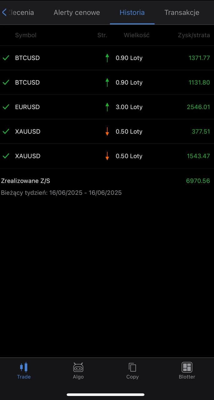 Wynik tradingowy - czerwiec 2025